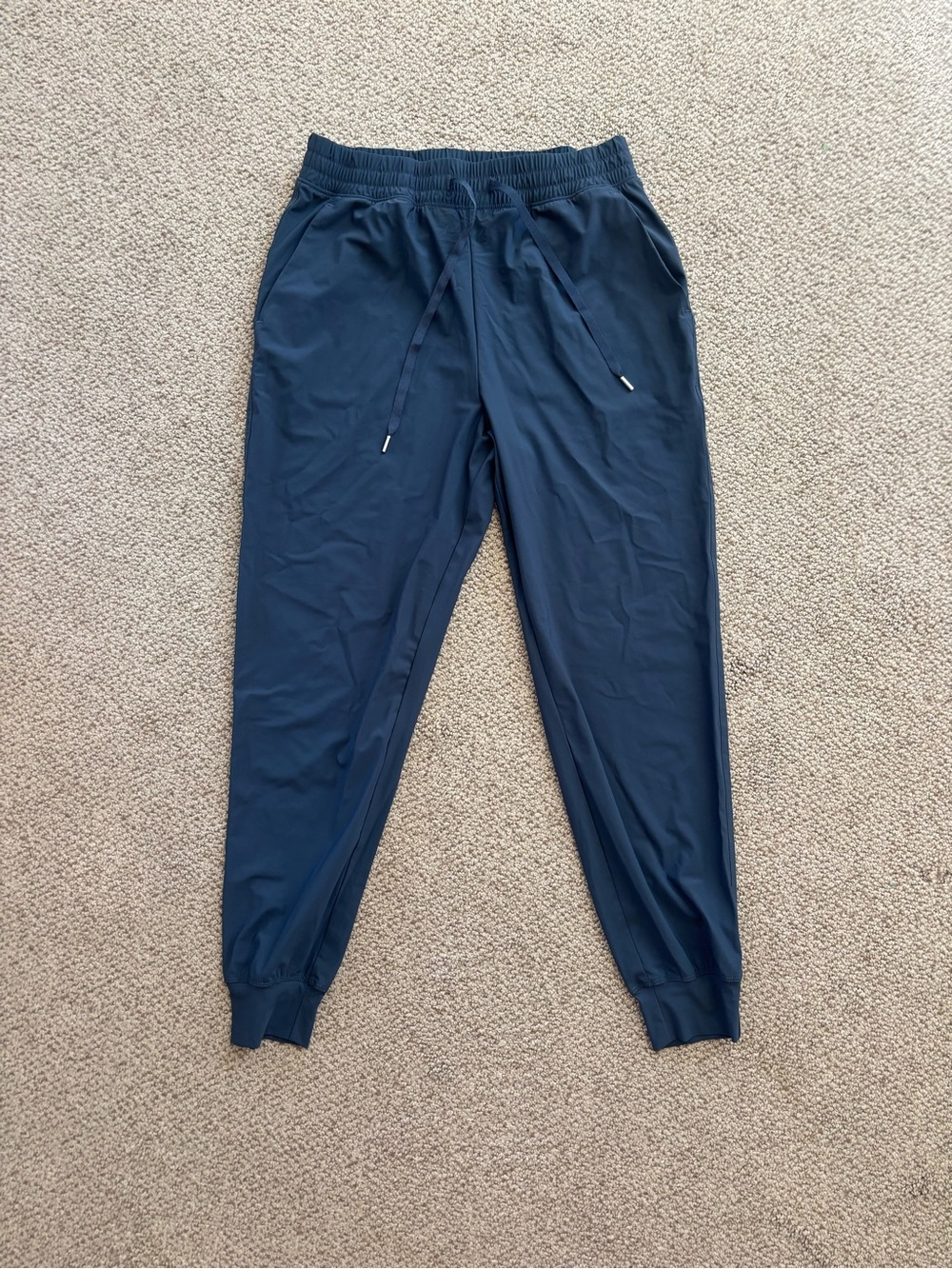 Women’s Navy Athletic Jogger Pants with Drawstring Waist